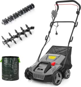 LEHMANN Elektryczny wertykulator i napowietrzacz trawnika 2 w 1, 1800 W